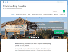 Tablet Screenshot of kiteboarding-croatia.com